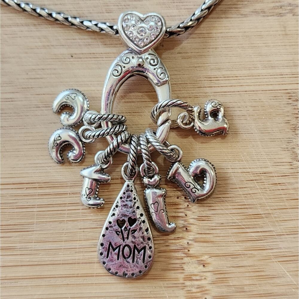 Brighton Silver Plated‎ Mom Charm Necklace